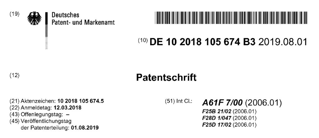 Patent DE10 2018 105 674 B3